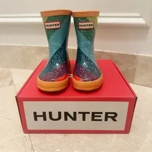 Glitter Hunter Mini Wellies Hunter Shoes Hunter Kids First Stripe